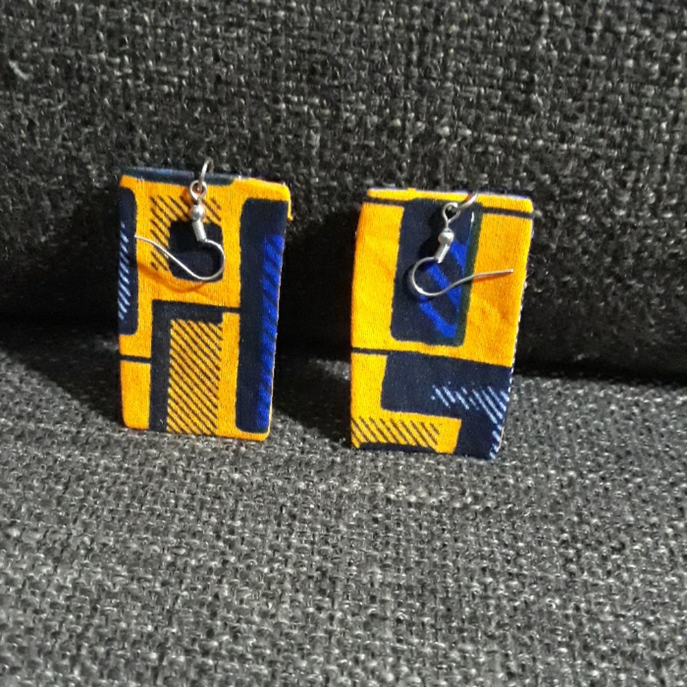 African print earrings